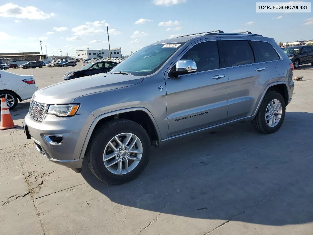 2017 Jeep Grand Cherokee Overland VIN: 1C4RJFCG6HC706481 Lot: 77537394