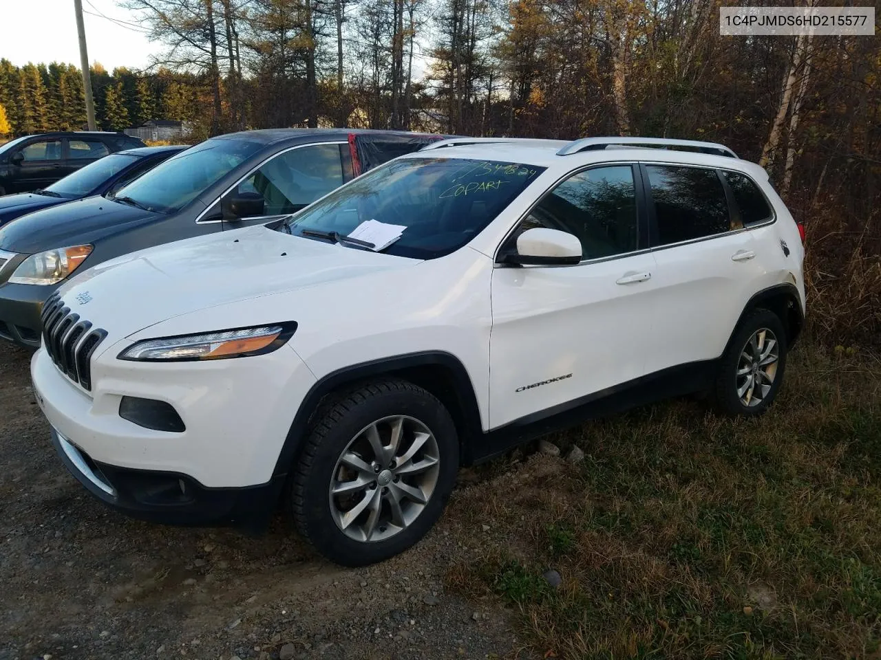 2017 Jeep Cherokee Limited VIN: 1C4PJMDS6HD215577 Lot: 77549824