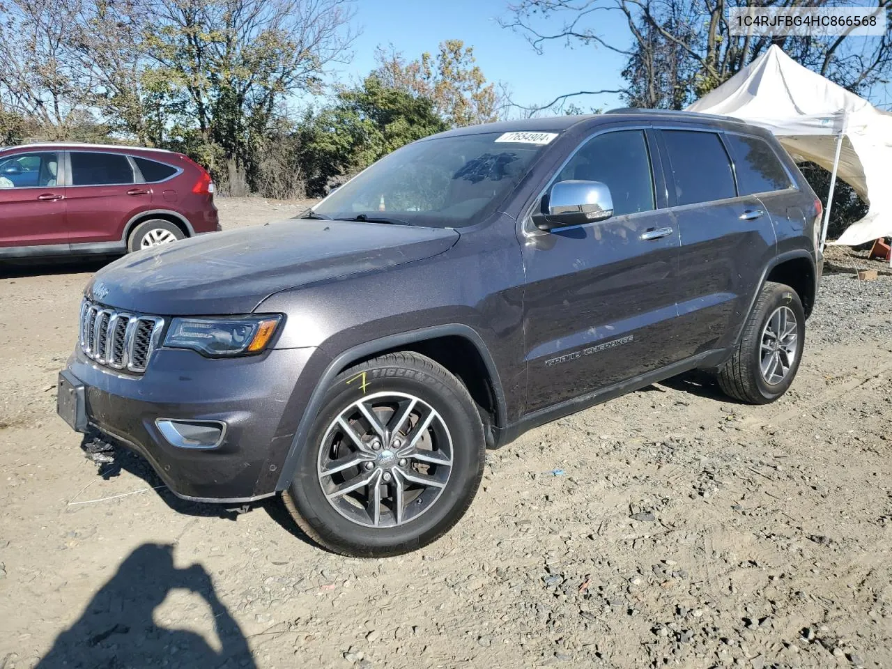 2017 Jeep Grand Cherokee Limited VIN: 1C4RJFBG4HC866568 Lot: 77654904