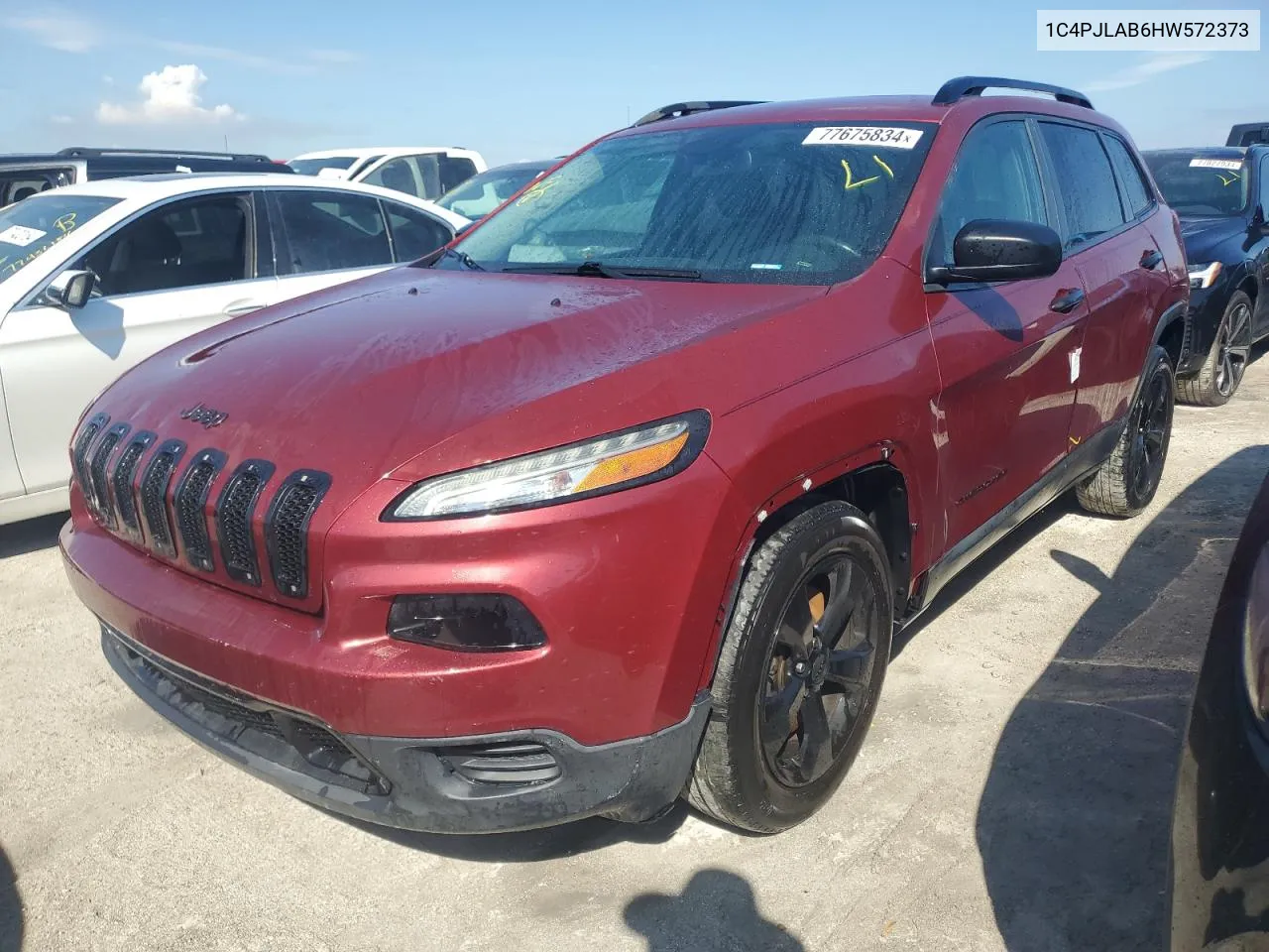 2017 Jeep Cherokee Sport VIN: 1C4PJLAB6HW572373 Lot: 77675834