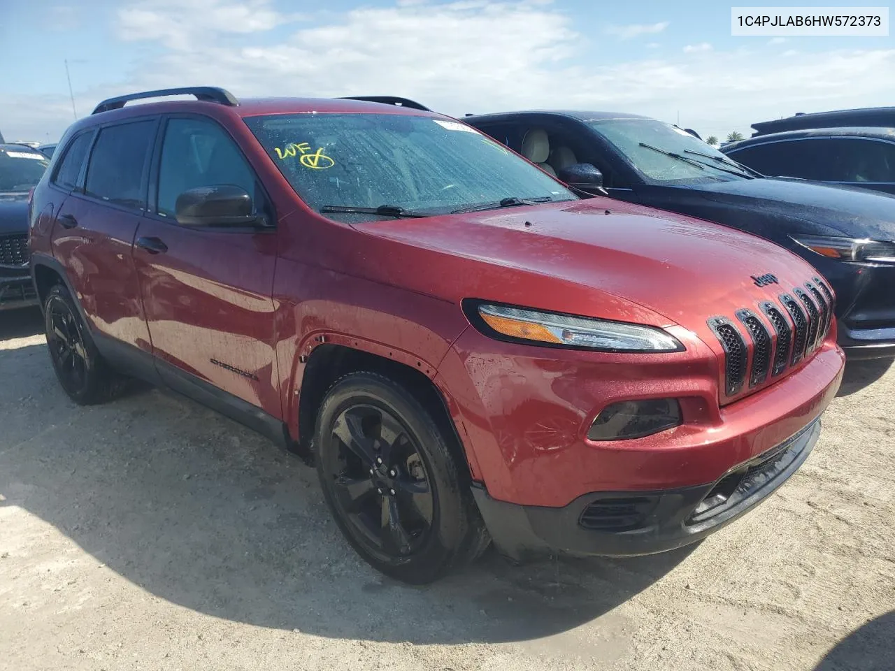 2017 Jeep Cherokee Sport VIN: 1C4PJLAB6HW572373 Lot: 77675834