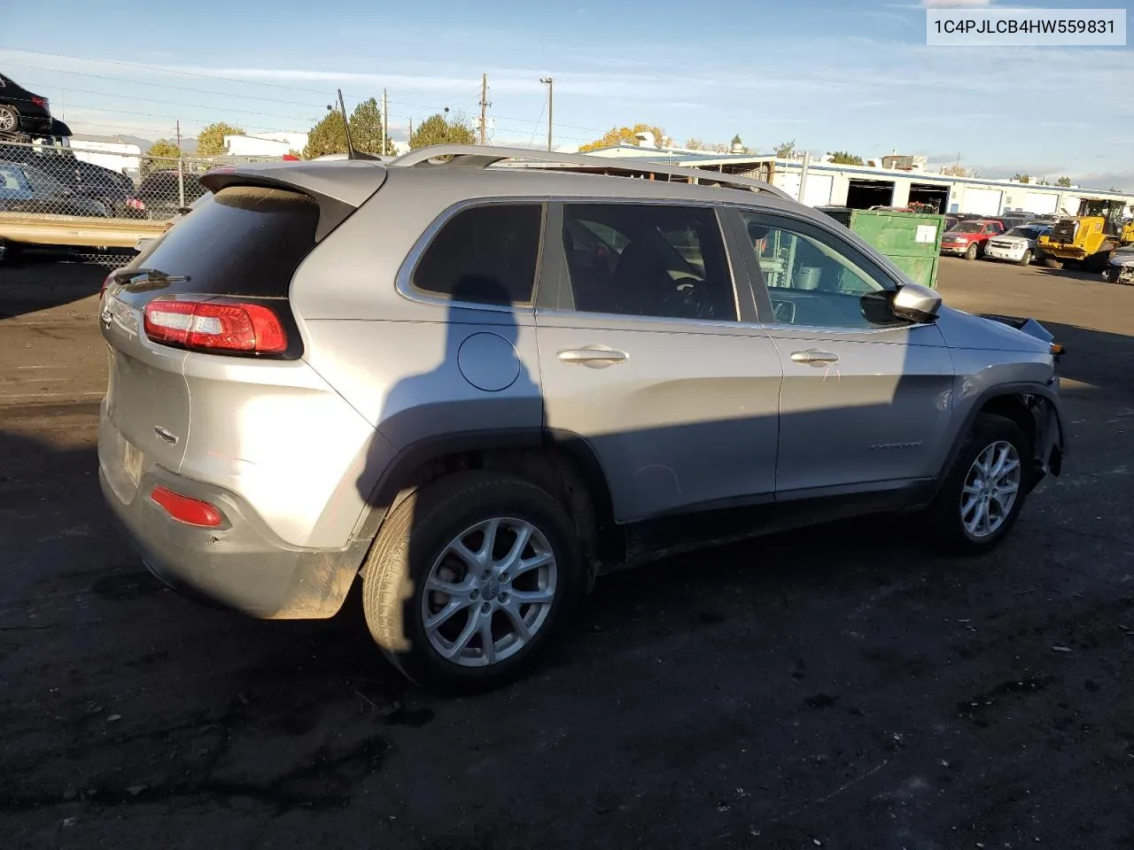 2017 Jeep Cherokee Latitude VIN: 1C4PJLCB4HW559831 Lot: 77703714