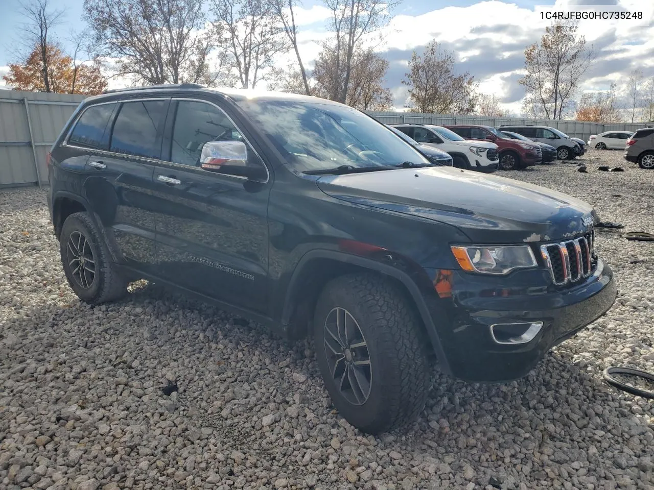 2017 Jeep Grand Cherokee Limited VIN: 1C4RJFBG0HC735248 Lot: 77753334