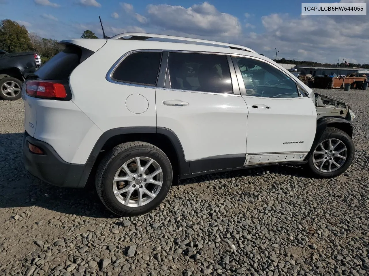 2017 Jeep Cherokee Latitude VIN: 1C4PJLCB6HW644055 Lot: 77887804