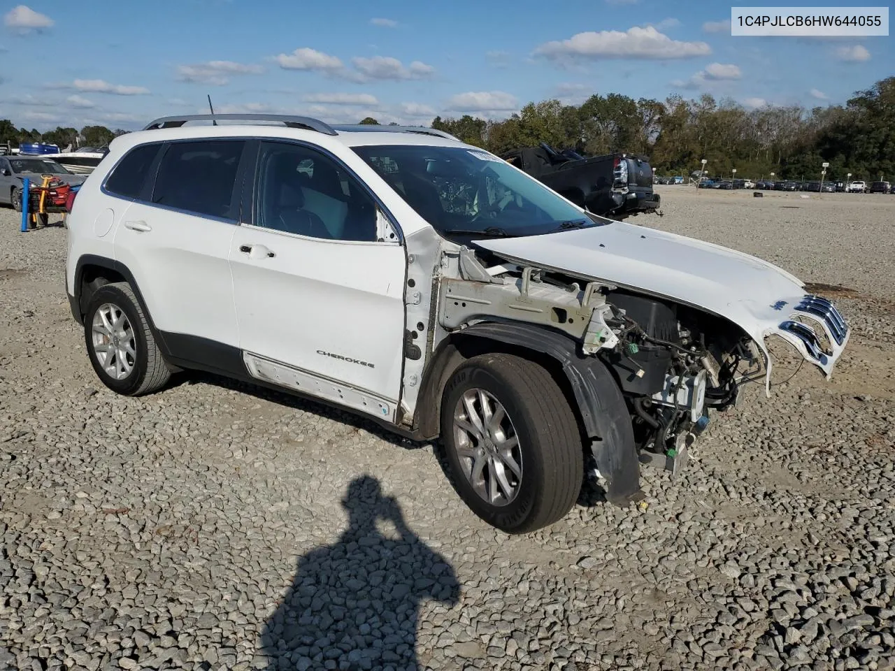 2017 Jeep Cherokee Latitude VIN: 1C4PJLCB6HW644055 Lot: 77887804