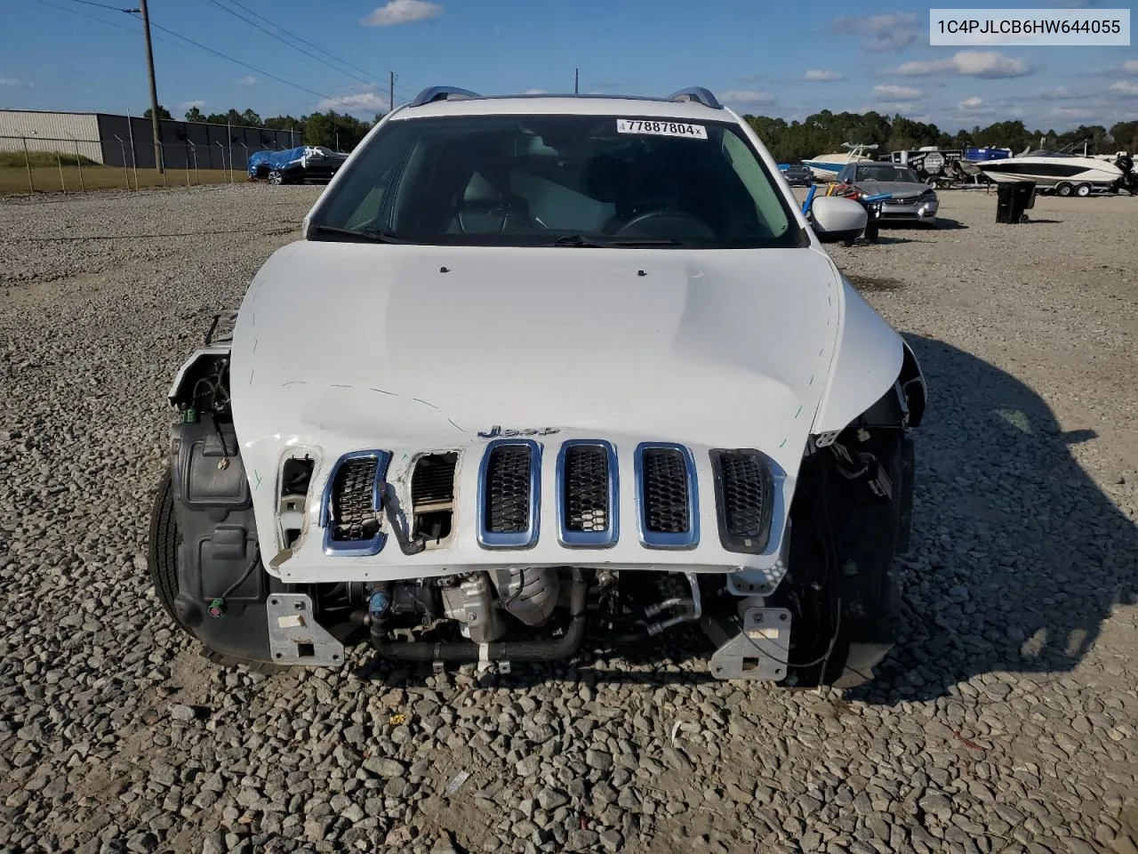 2017 Jeep Cherokee Latitude VIN: 1C4PJLCB6HW644055 Lot: 77887804