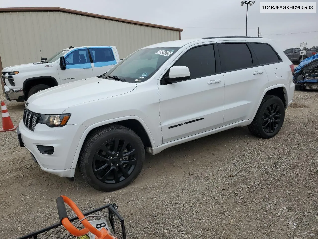 2017 Jeep Grand Cherokee Laredo VIN: 1C4RJFAGXHC905908 Lot: 77963984