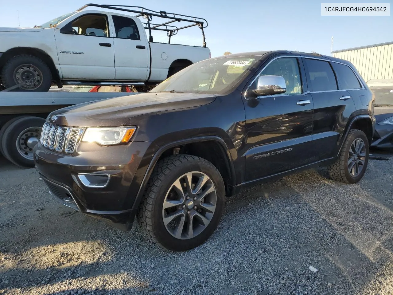 2017 Jeep Grand Cherokee Overland VIN: 1C4RJFCG4HC694542 Lot: 77992544