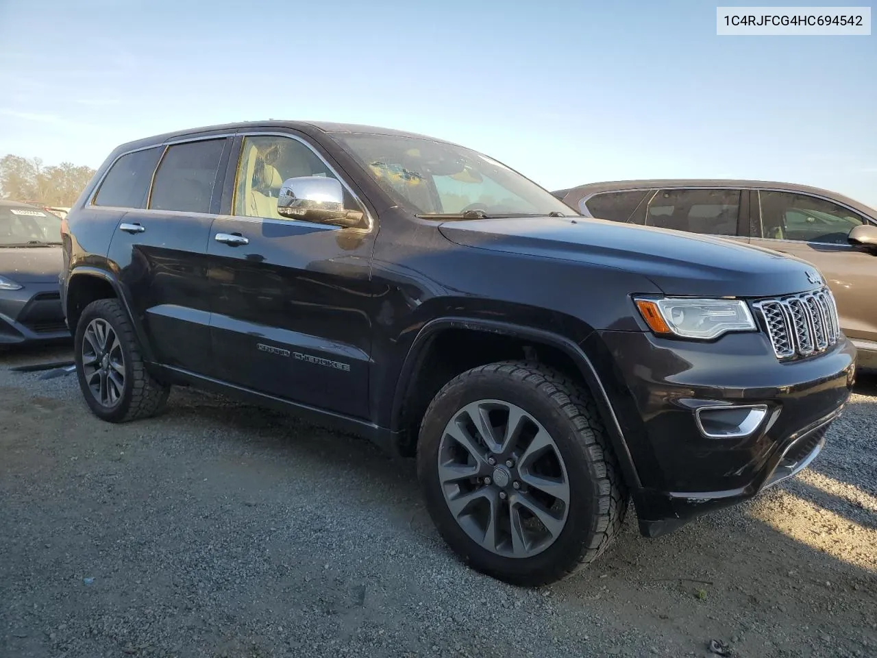 2017 Jeep Grand Cherokee Overland VIN: 1C4RJFCG4HC694542 Lot: 77992544