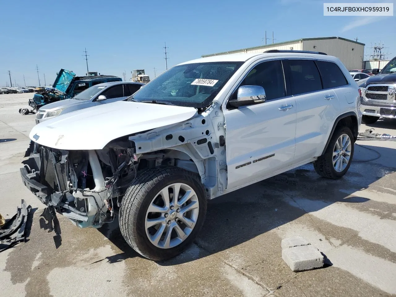 2017 Jeep Grand Cherokee Limited VIN: 1C4RJFBGXHC959319 Lot: 78059784