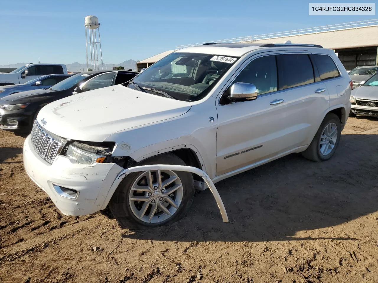 2017 Jeep Grand Cherokee Overland VIN: 1C4RJFCG2HC834328 Lot: 78094644