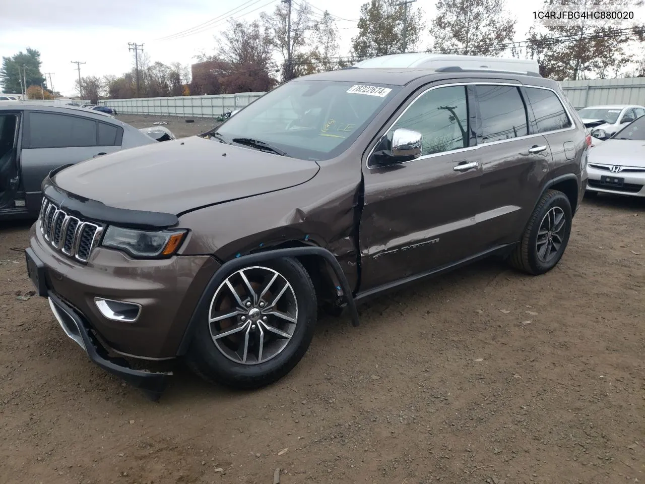 2017 Jeep Grand Cherokee Limited VIN: 1C4RJFBG4HC880020 Lot: 78222674