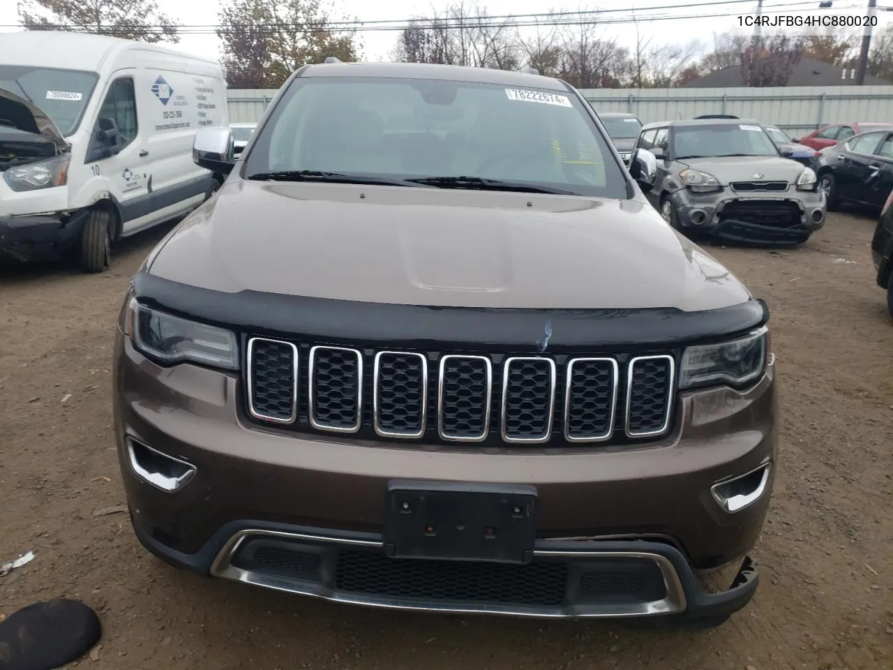 2017 Jeep Grand Cherokee Limited VIN: 1C4RJFBG4HC880020 Lot: 78222674