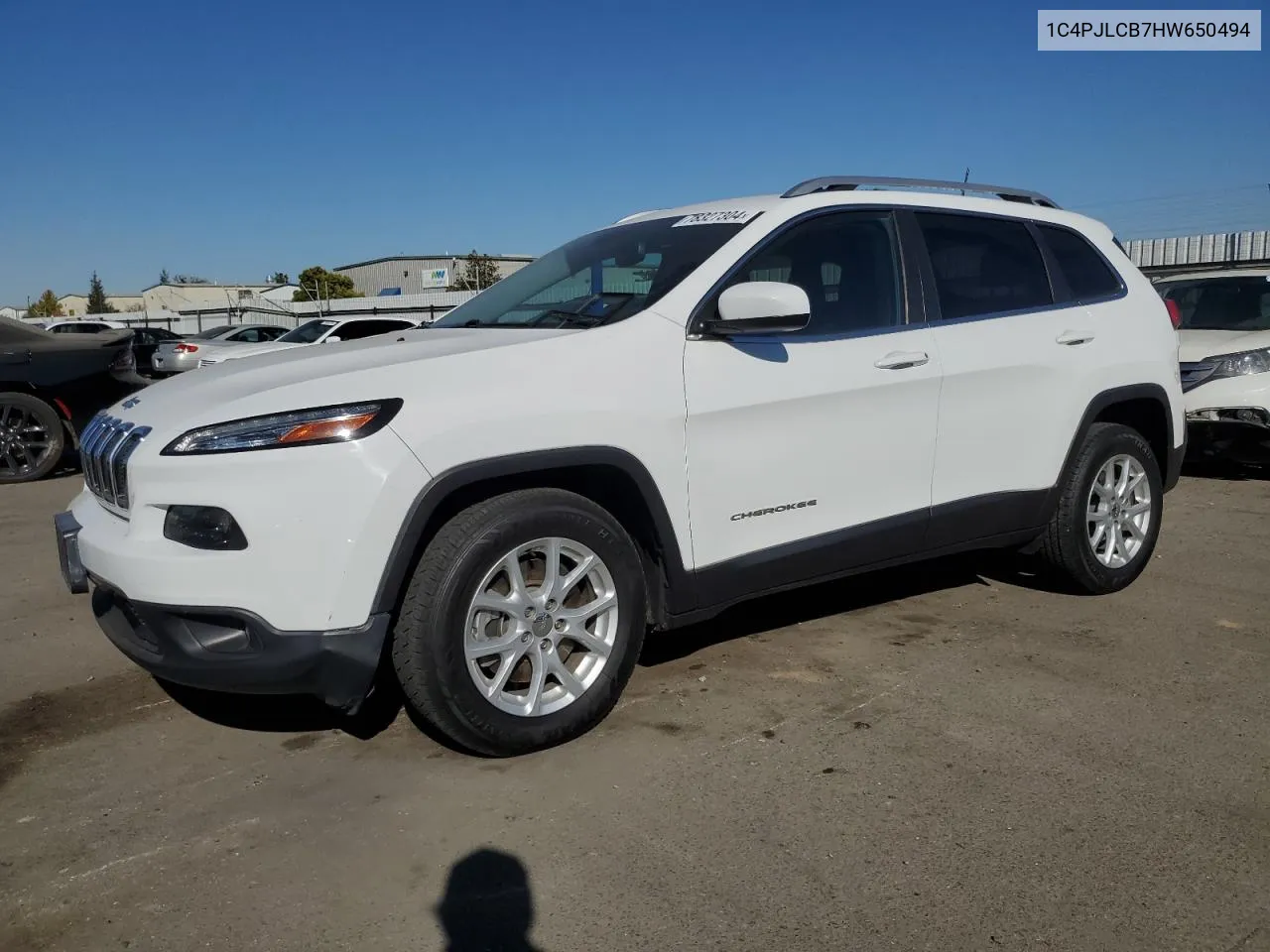 2017 Jeep Cherokee Latitude VIN: 1C4PJLCB7HW650494 Lot: 78327304