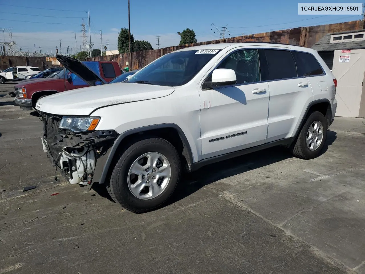 2017 Jeep Grand Cherokee Laredo VIN: 1C4RJEAGXHC916501 Lot: 78426414