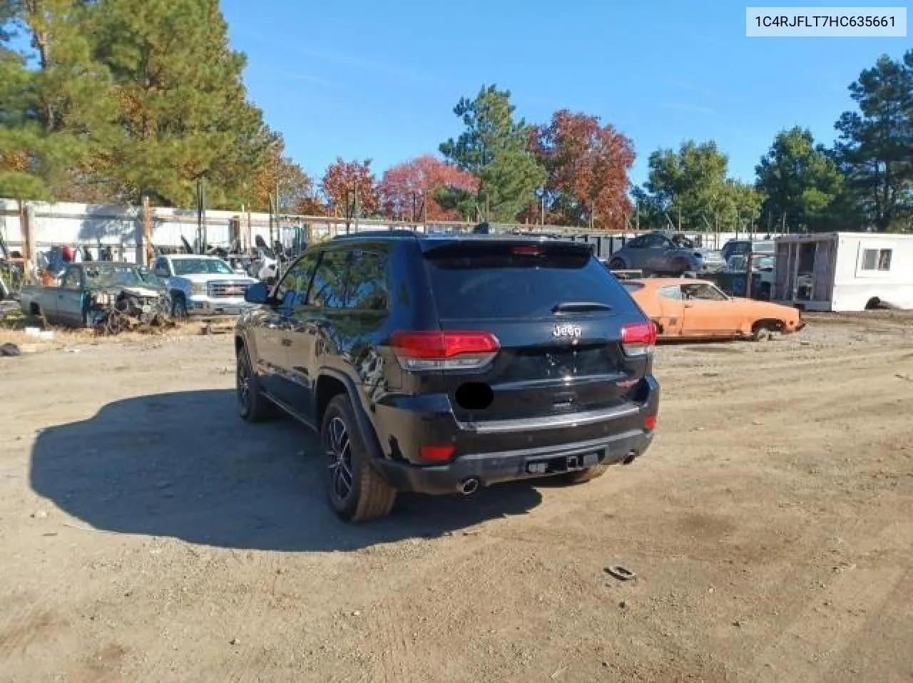 2017 Jeep Grand Cherokee Trailhawk VIN: 1C4RJFLT7HC635661 Lot: 78435534