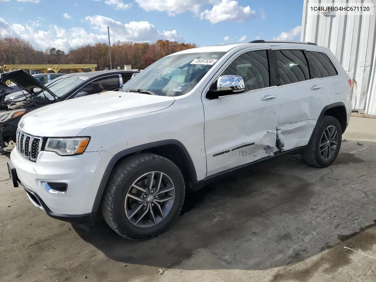 2017 Jeep Grand Cherokee Limited VIN: 1C4RJFBG4HC671120 Lot: 78497534