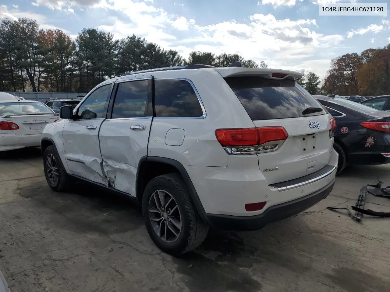 2017 Jeep Grand Cherokee Limited VIN: 1C4RJFBG4HC671120 Lot: 78497534