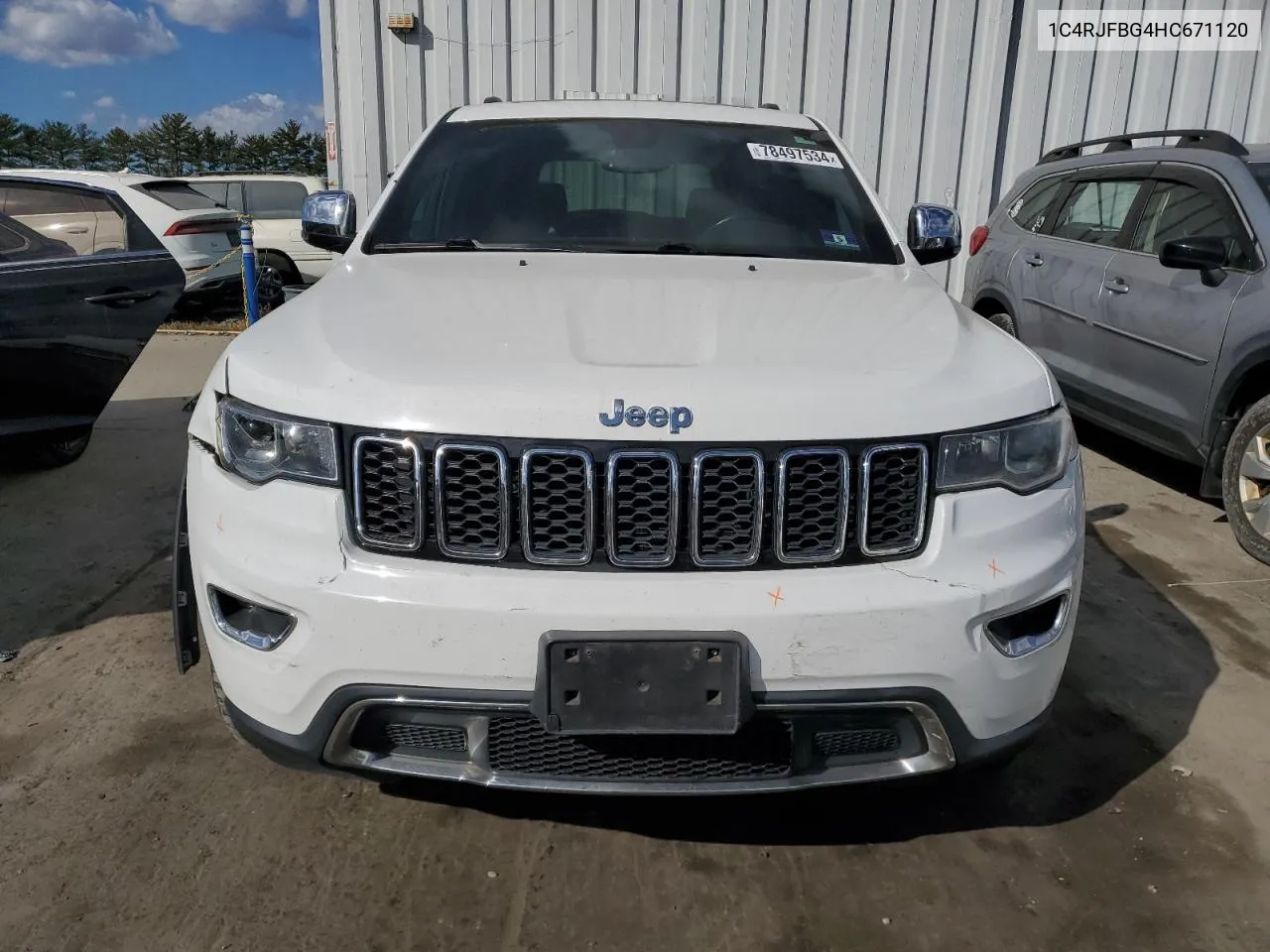 2017 Jeep Grand Cherokee Limited VIN: 1C4RJFBG4HC671120 Lot: 78497534