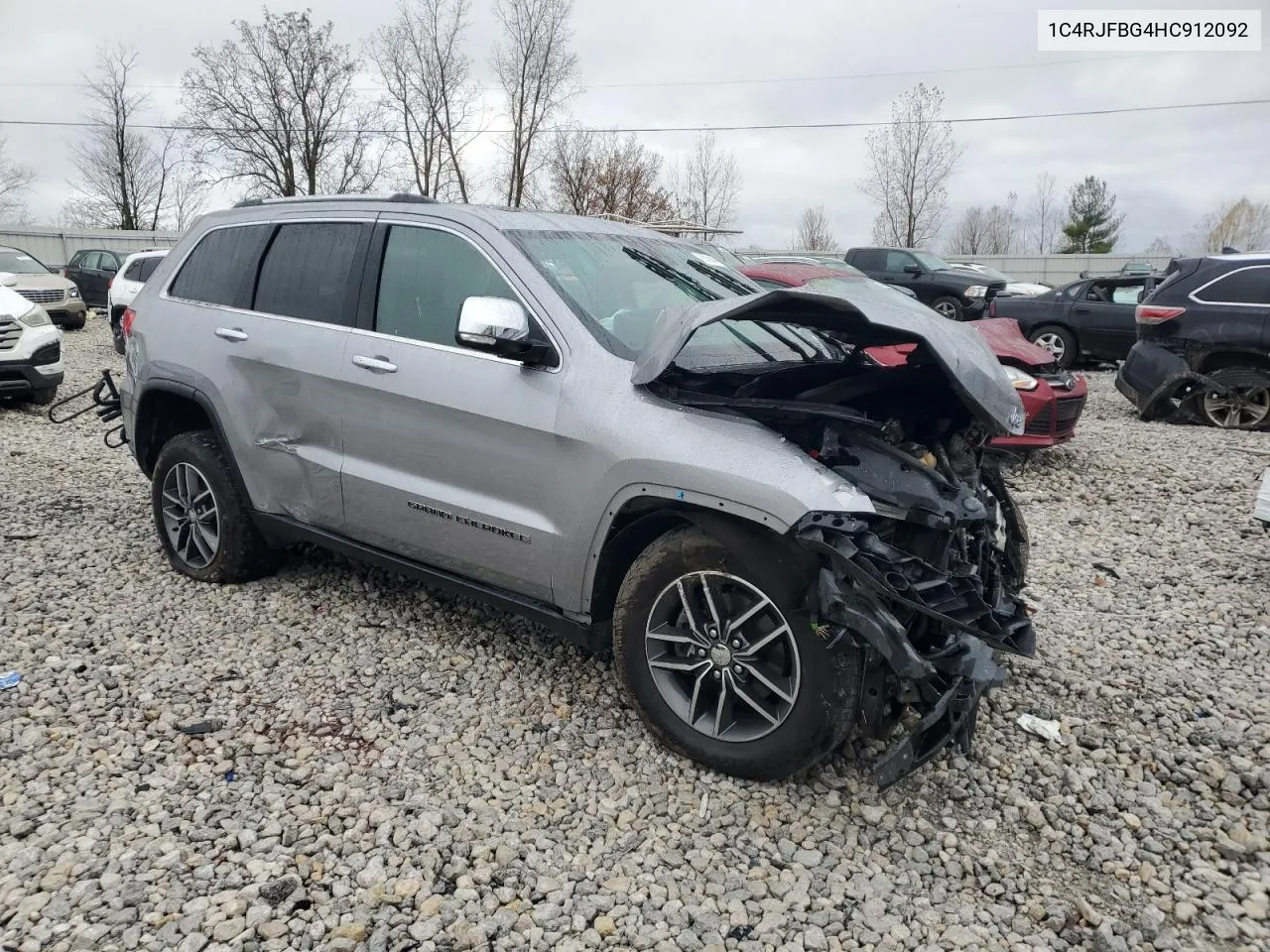 2017 Jeep Grand Cherokee Limited VIN: 1C4RJFBG4HC912092 Lot: 78576844