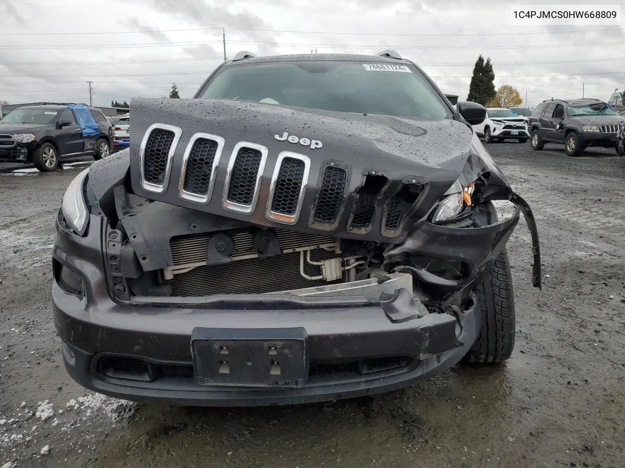 2017 Jeep Cherokee Latitude VIN: 1C4PJMCS0HW668809 Lot: 78681124