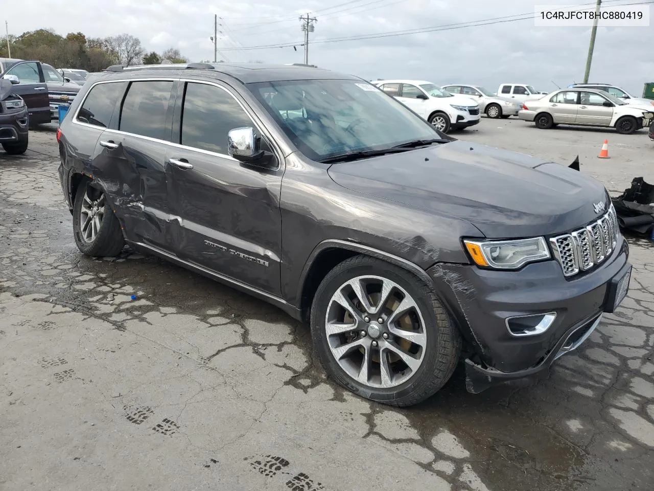 2017 Jeep Grand Cherokee Overland VIN: 1C4RJFCT8HC880419 Lot: 78690764