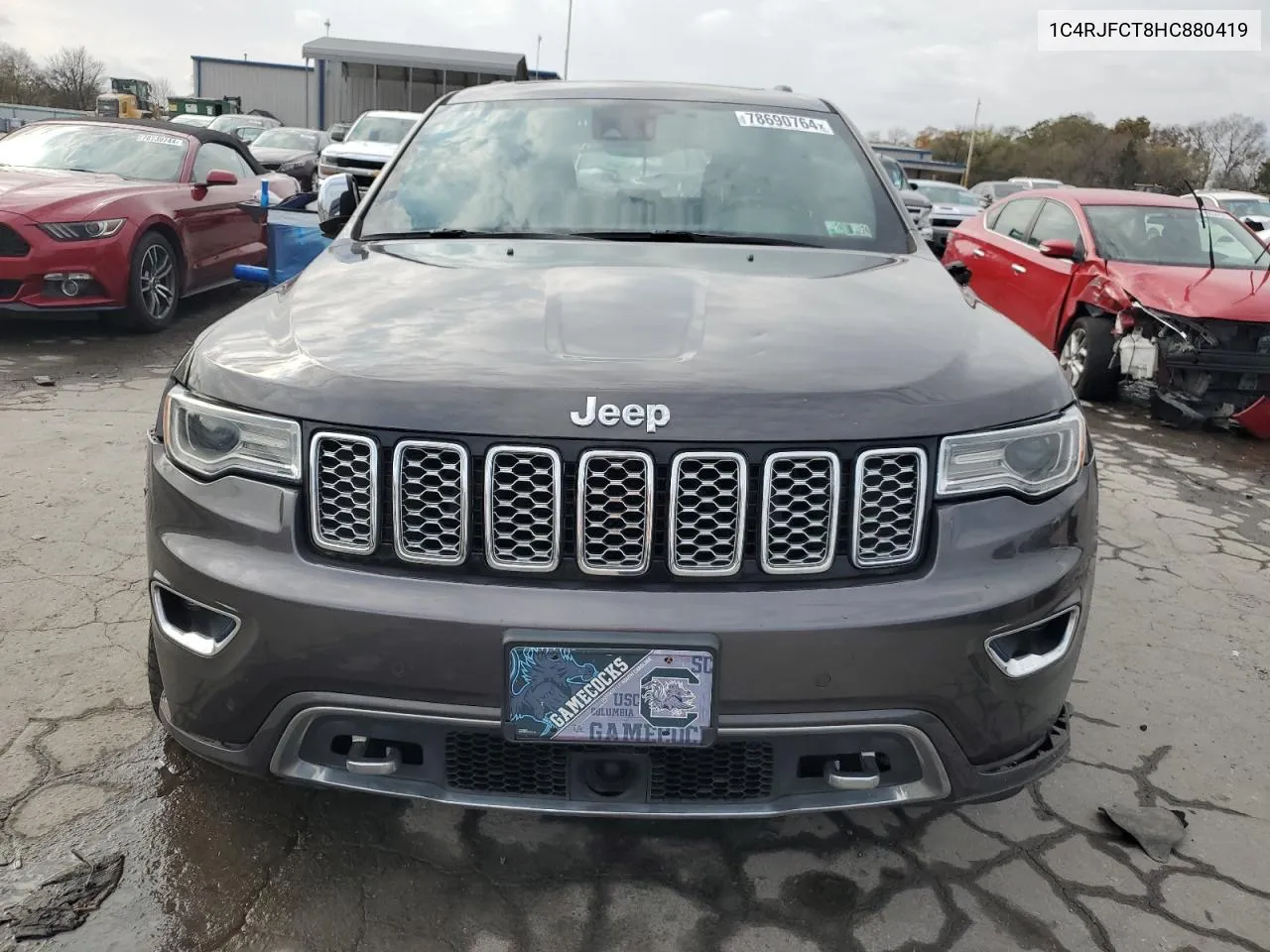 2017 Jeep Grand Cherokee Overland VIN: 1C4RJFCT8HC880419 Lot: 78690764