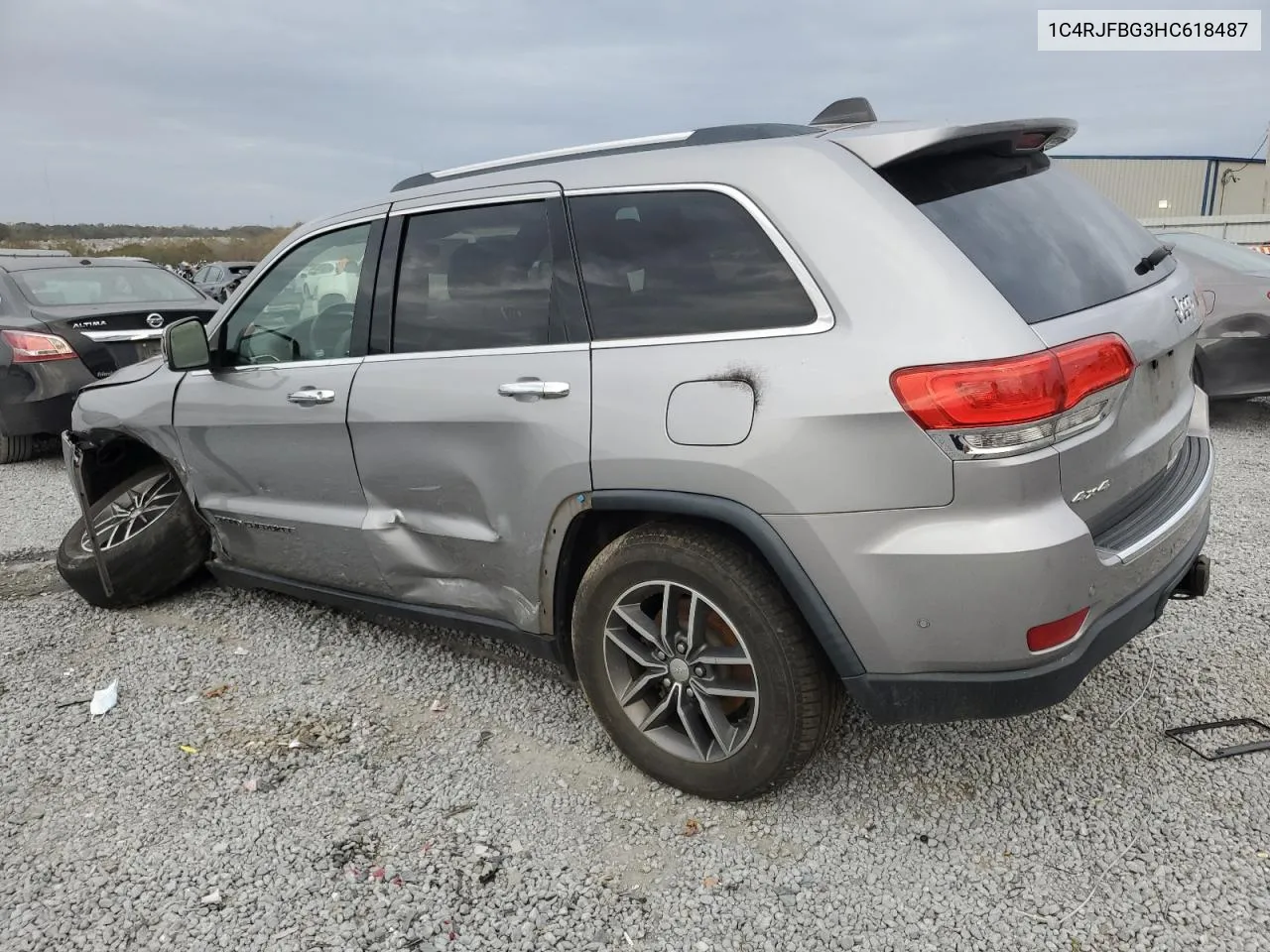 2017 Jeep Grand Cherokee Limited VIN: 1C4RJFBG3HC618487 Lot: 78807094