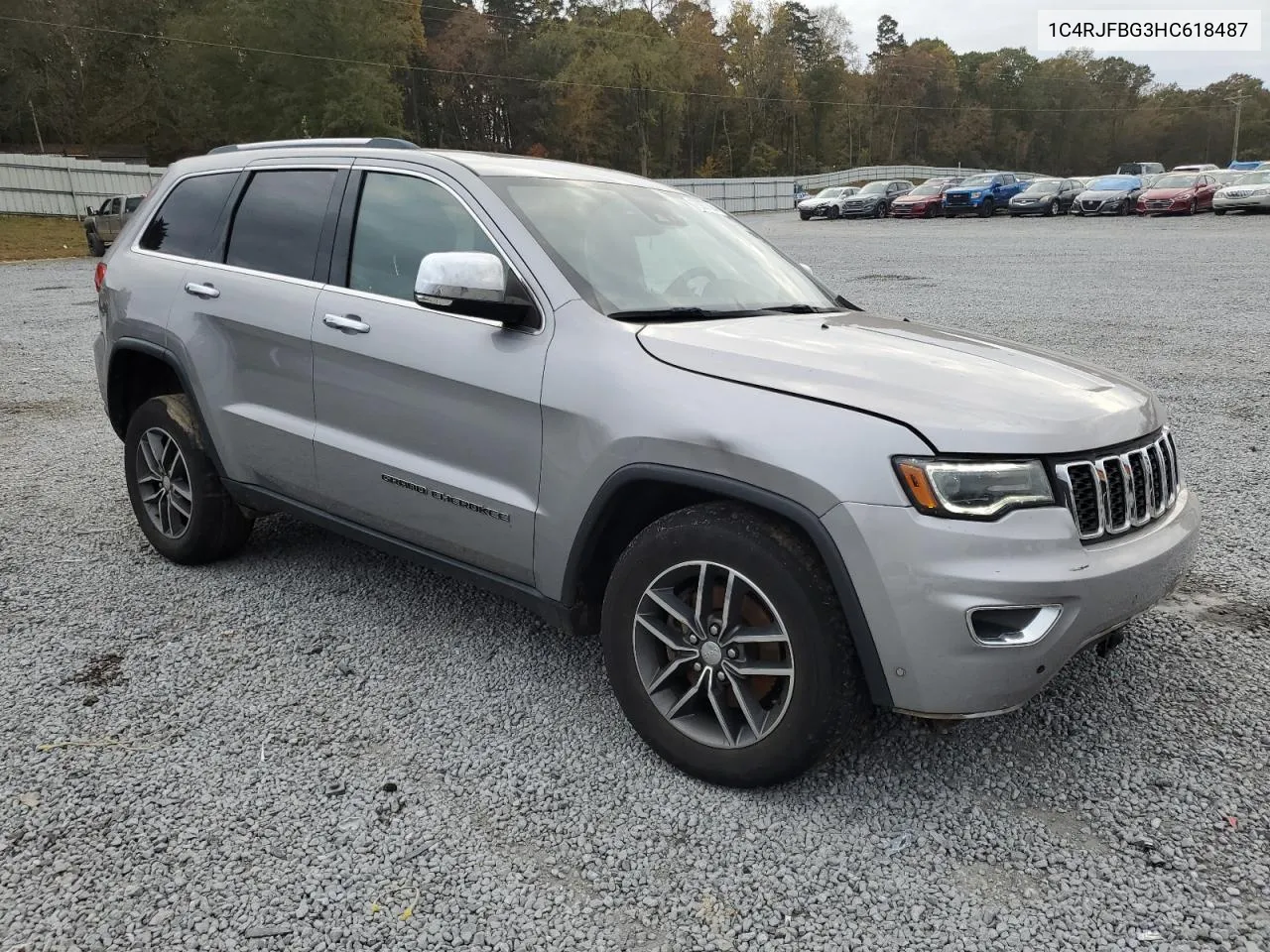 2017 Jeep Grand Cherokee Limited VIN: 1C4RJFBG3HC618487 Lot: 78807094