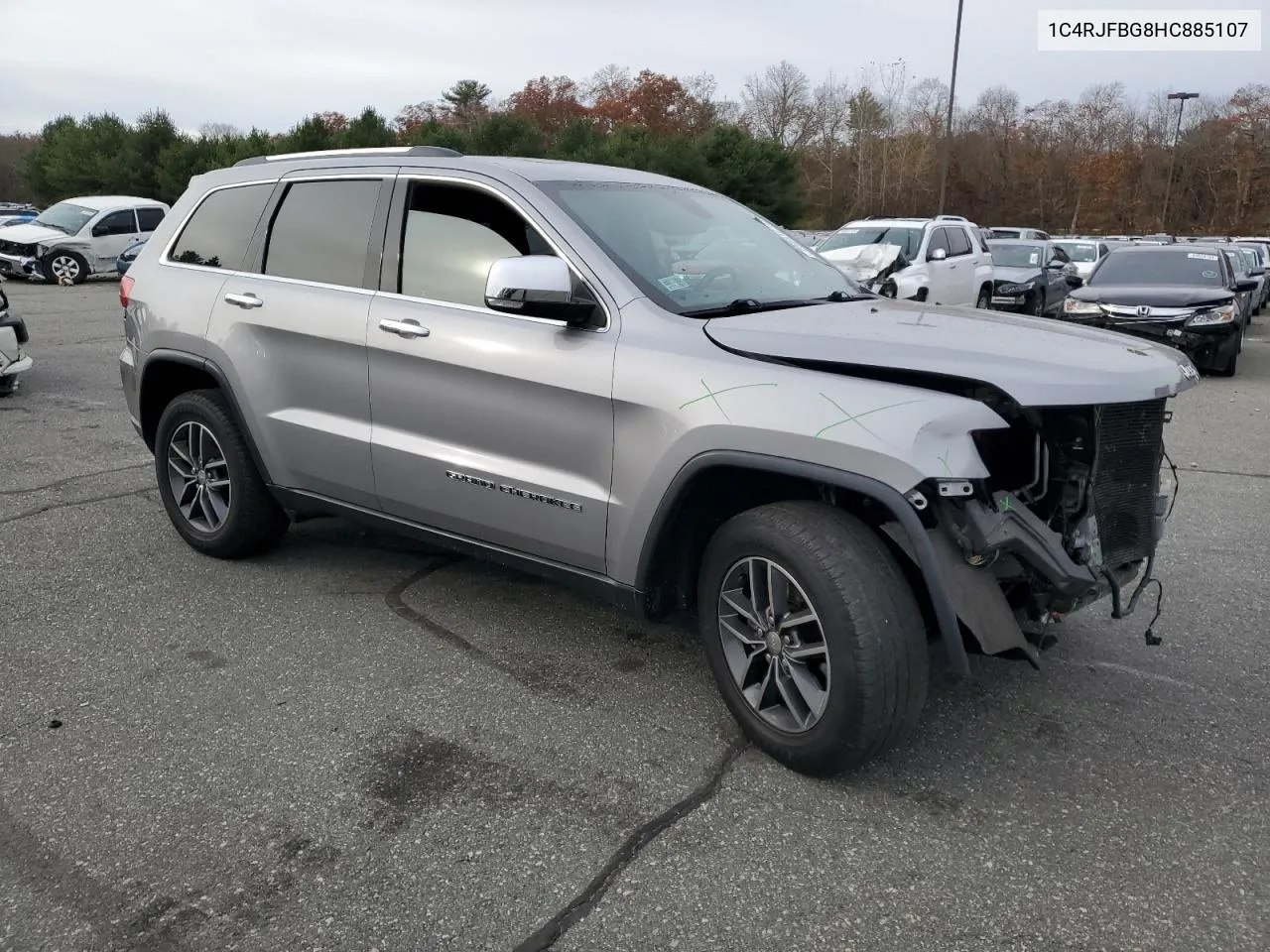 2017 Jeep Grand Cherokee Limited VIN: 1C4RJFBG8HC885107 Lot: 78861214