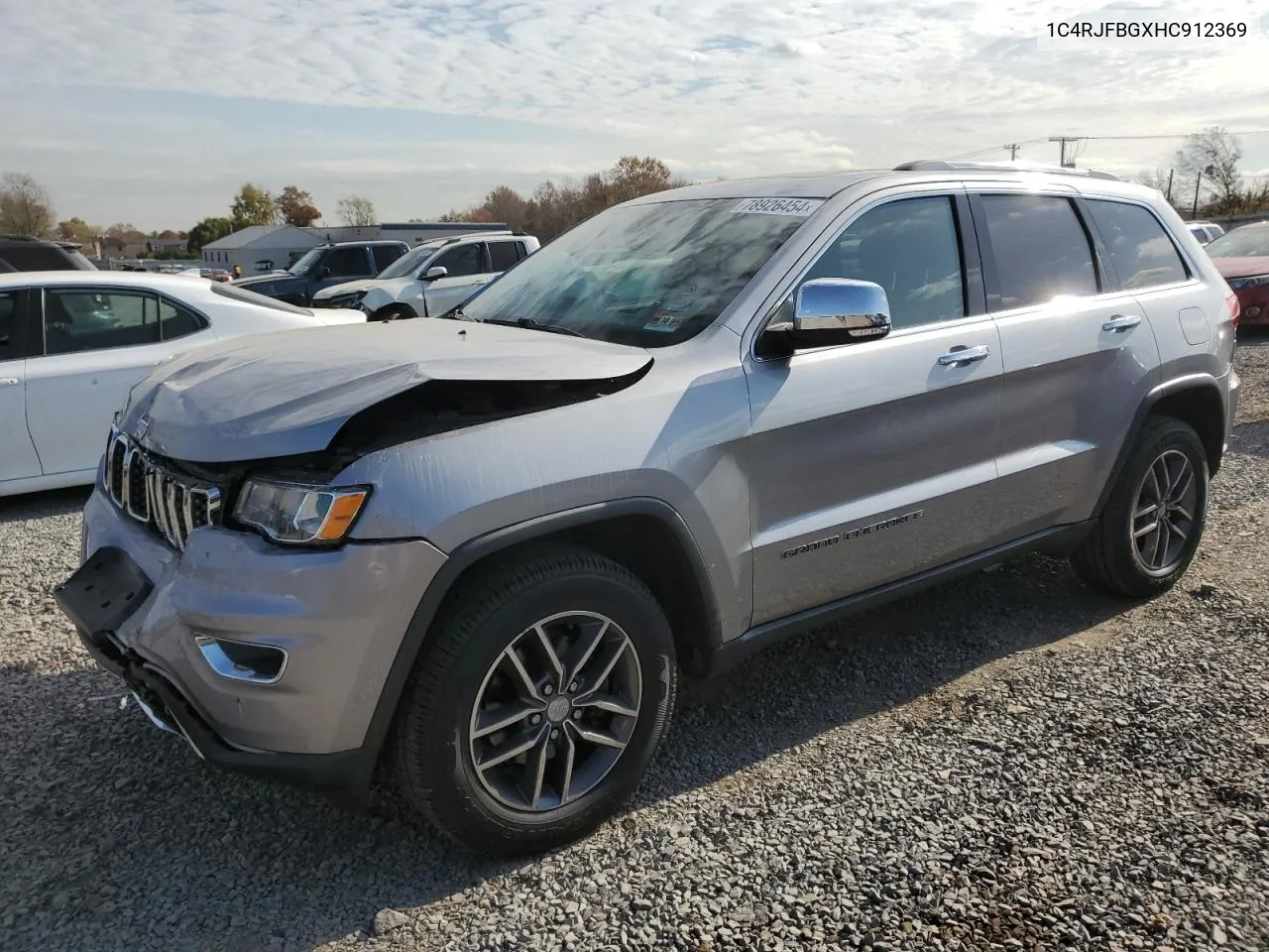 2017 Jeep Grand Cherokee Limited VIN: 1C4RJFBGXHC912369 Lot: 78926454