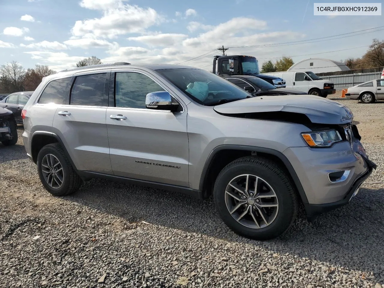 2017 Jeep Grand Cherokee Limited VIN: 1C4RJFBGXHC912369 Lot: 78926454