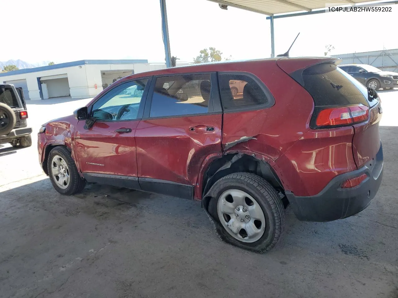 2017 Jeep Cherokee Sport VIN: 1C4PJLAB2HW559202 Lot: 78947434