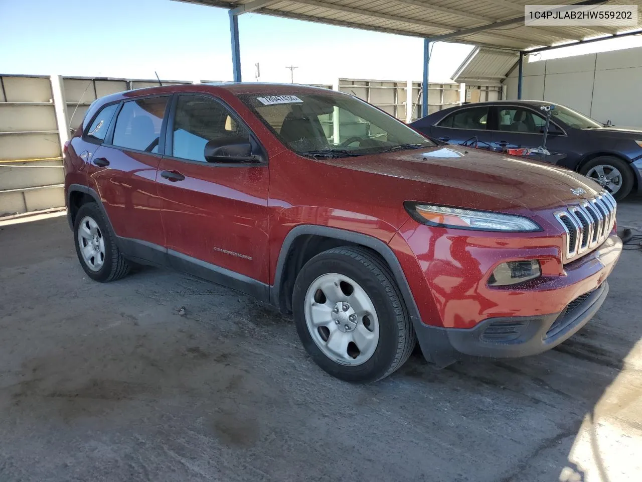 2017 Jeep Cherokee Sport VIN: 1C4PJLAB2HW559202 Lot: 78947434