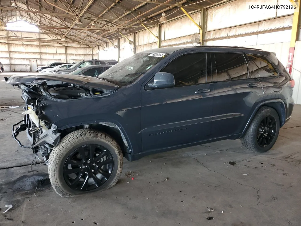 2017 Jeep Grand Cherokee Laredo VIN: 1C4RJFAG4HC792196 Lot: 79095554