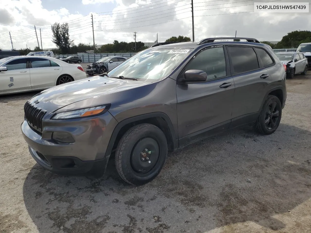 2017 Jeep Cherokee Limited VIN: 1C4PJLDS1HW547439 Lot: 79419404