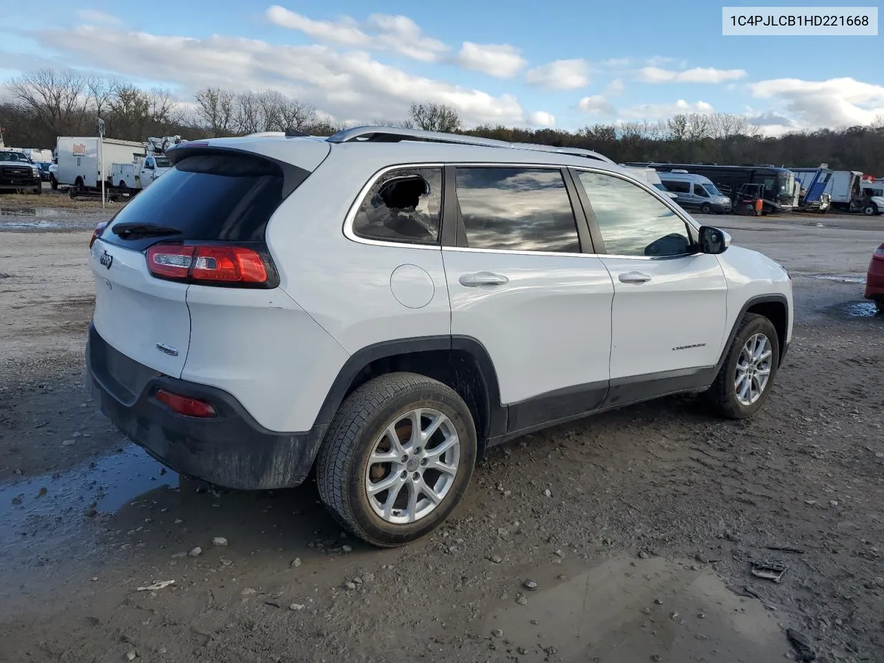 2017 Jeep Cherokee Latitude VIN: 1C4PJLCB1HD221668 Lot: 79485494