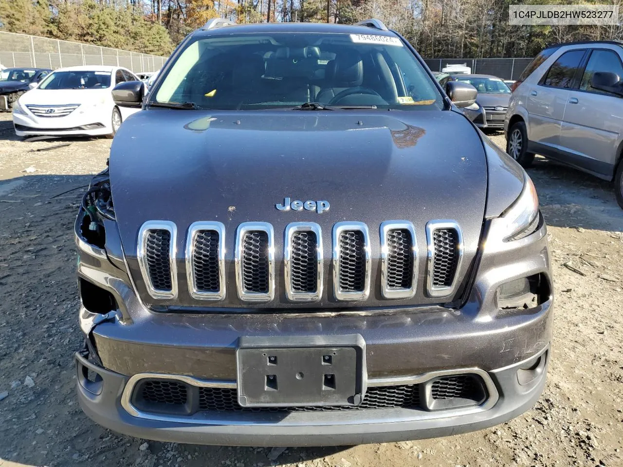 2017 Jeep Cherokee Limited VIN: 1C4PJLDB2HW523277 Lot: 79486024