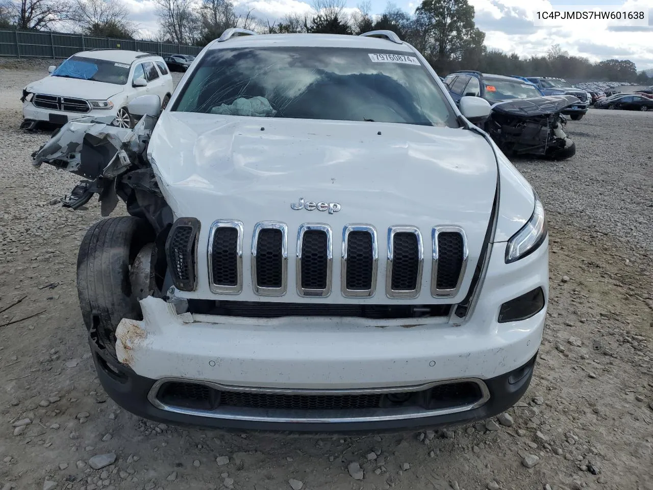 2017 Jeep Cherokee Limited VIN: 1C4PJMDS7HW601638 Lot: 79760874