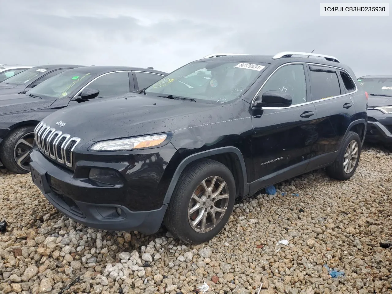 2017 Jeep Cherokee Latitude VIN: 1C4PJLCB3HD235930 Lot: 80128034