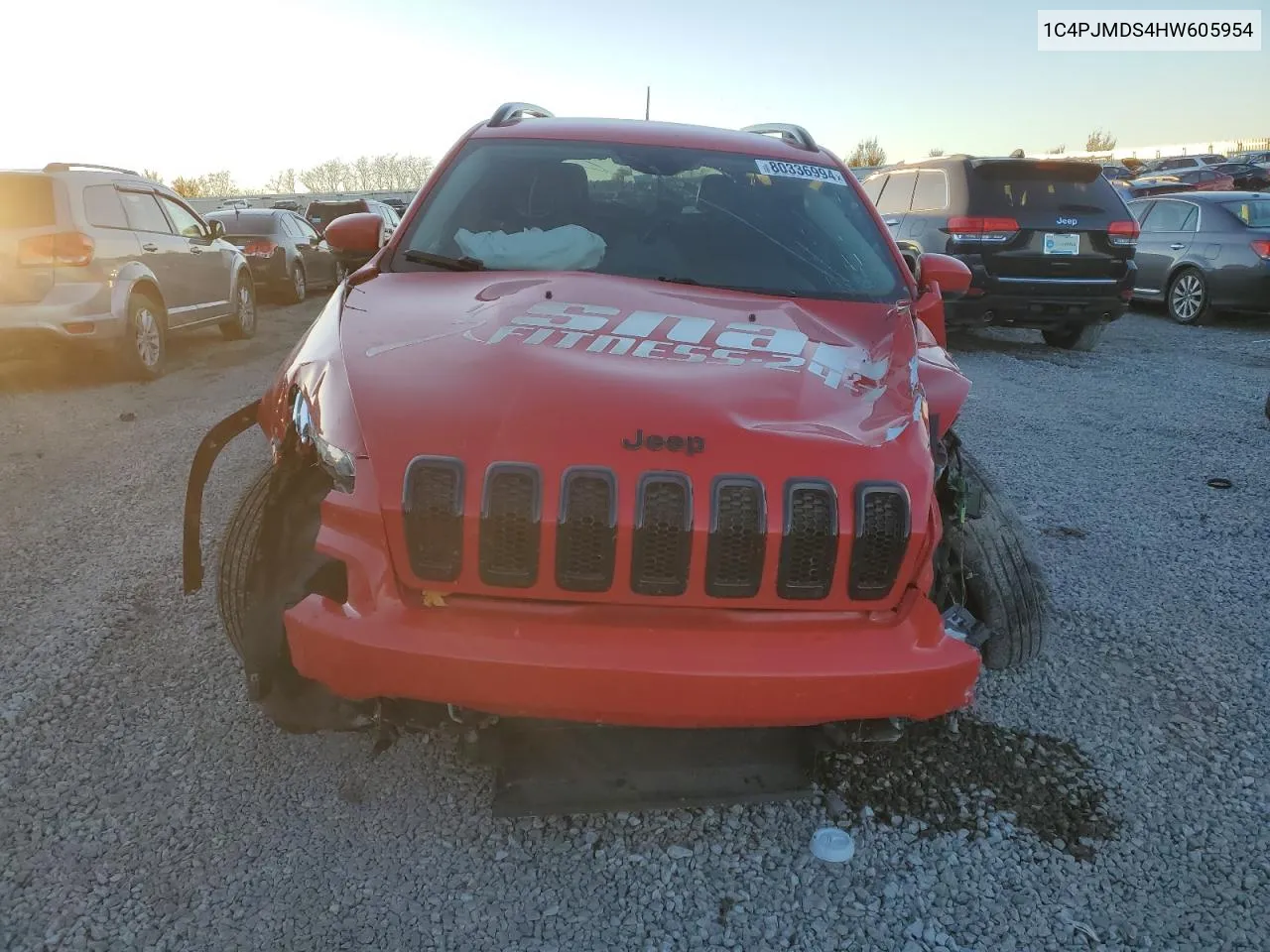 2017 Jeep Cherokee Limited VIN: 1C4PJMDS4HW605954 Lot: 80336994