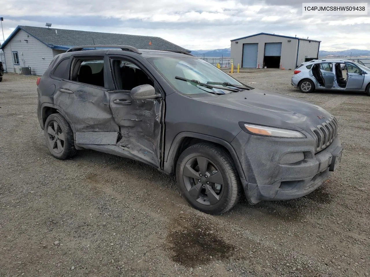 2017 Jeep Cherokee Latitude VIN: 1C4PJMCS8HW509438 Lot: 80353184