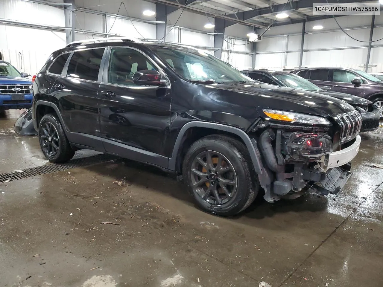 2017 Jeep Cherokee Latitude VIN: 1C4PJMCS1HW575586 Lot: 80534784