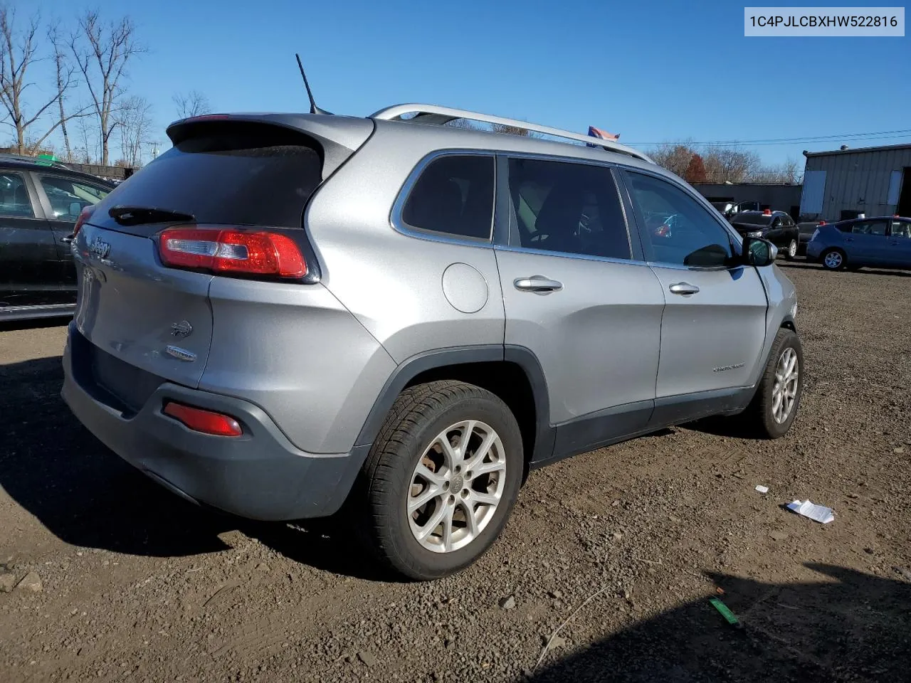 2017 Jeep Cherokee Latitude VIN: 1C4PJLCBXHW522816 Lot: 80642134