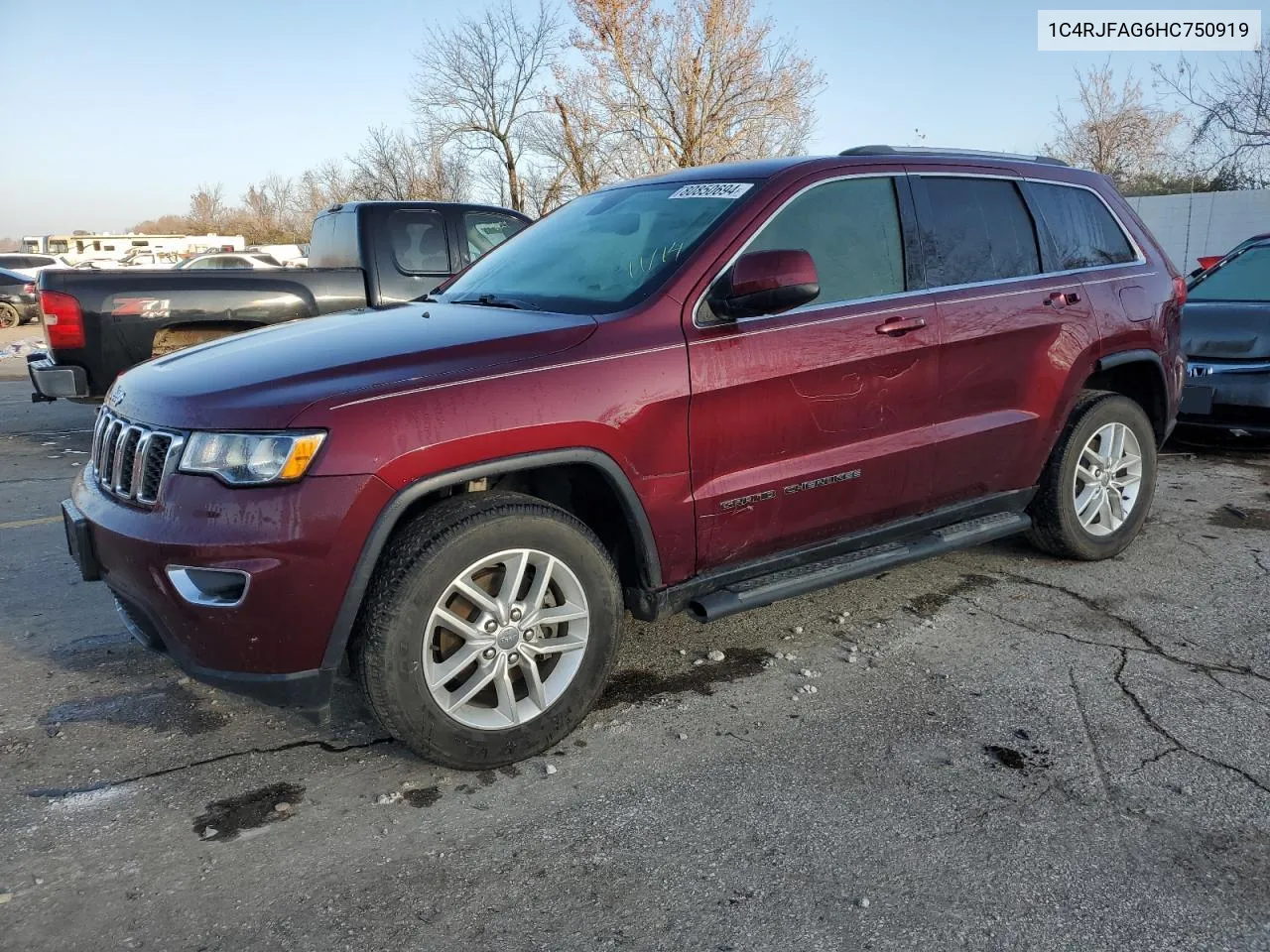 2017 Jeep Grand Cherokee Laredo VIN: 1C4RJFAG6HC750919 Lot: 80850694