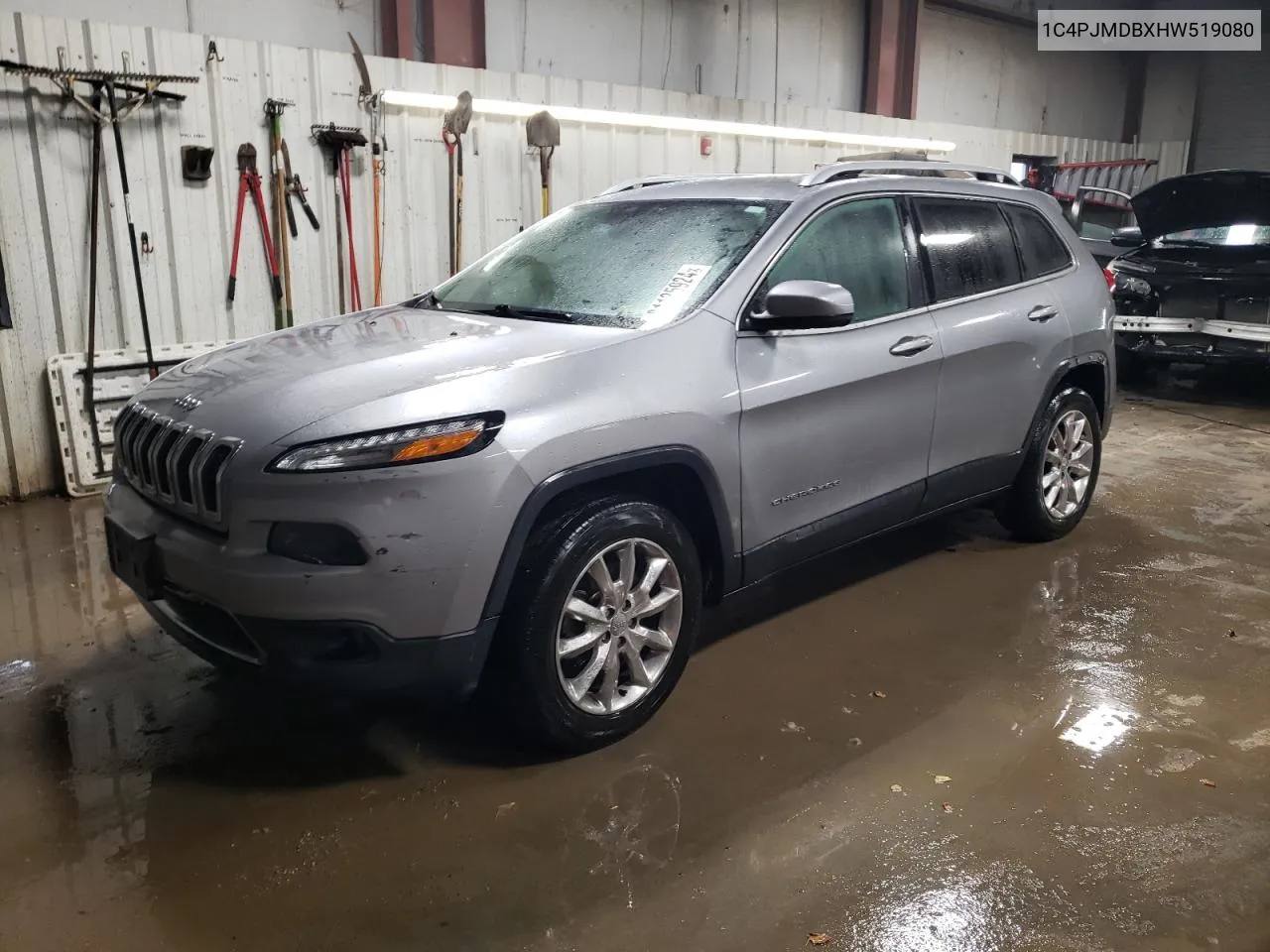 2017 Jeep Cherokee Limited VIN: 1C4PJMDBXHW519080 Lot: 81135924