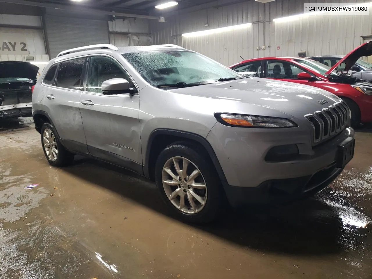 2017 Jeep Cherokee Limited VIN: 1C4PJMDBXHW519080 Lot: 81135924