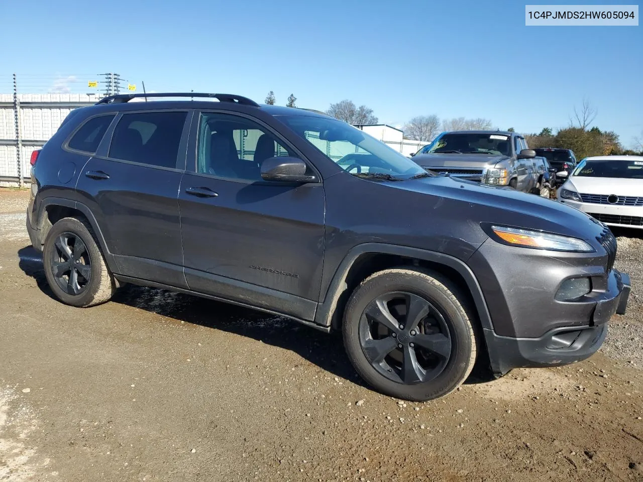 2017 Jeep Cherokee Limited VIN: 1C4PJMDS2HW605094 Lot: 81464724