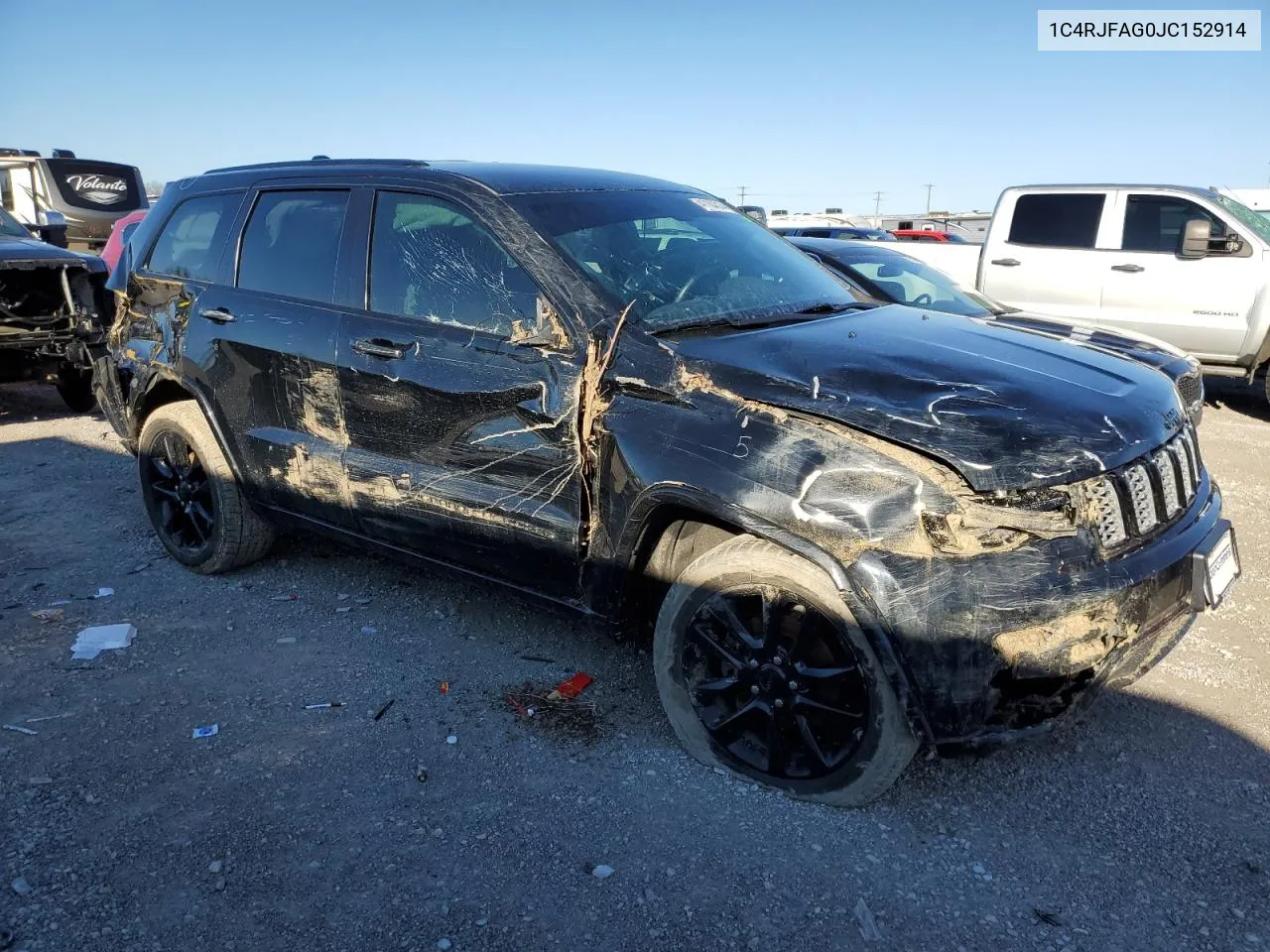 2018 Jeep Grand Cherokee Laredo VIN: 1C4RJFAG0JC152914 Lot: 41104514