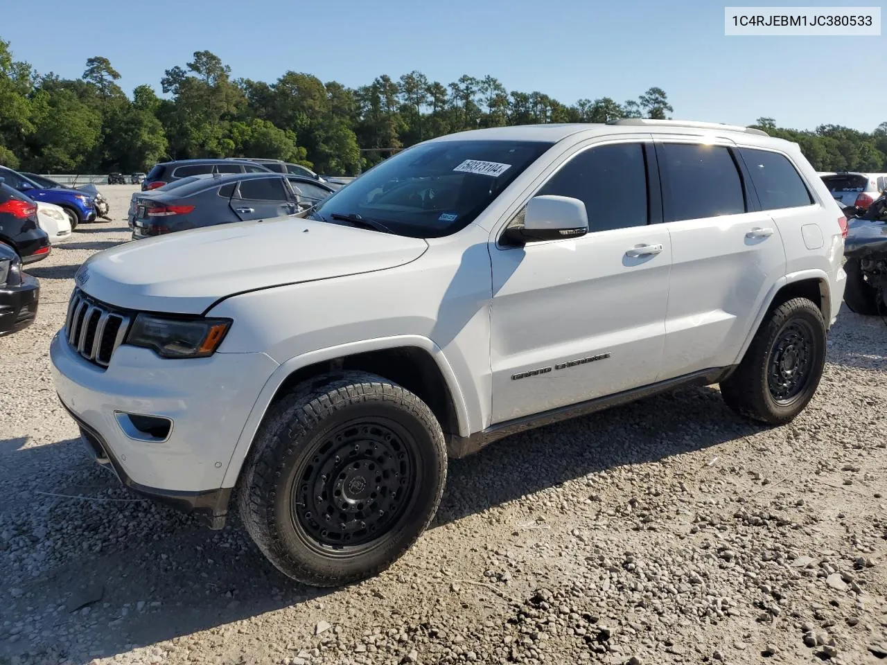 2018 Jeep Grand Cherokee Limited VIN: 1C4RJEBM1JC380533 Lot: 50373104